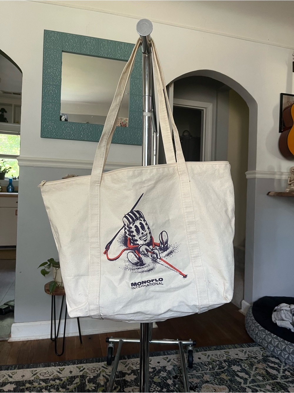 Cream Canvas Tote Bag